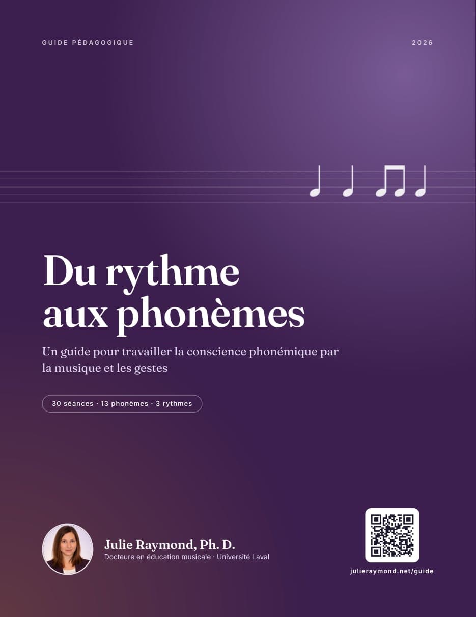 Couverture du guide Du rythme aux phonèmes
